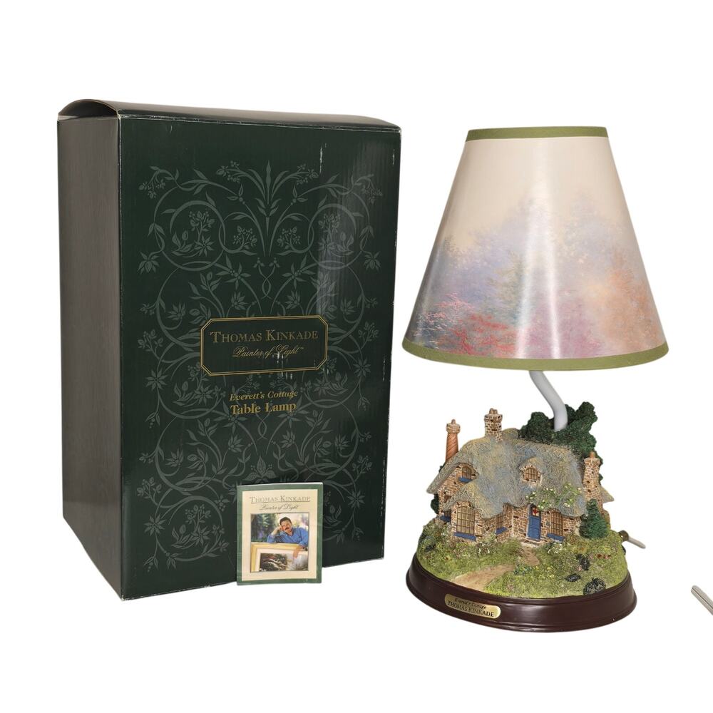 Thomas Kinkade "Lamplight Brooke" Accent Table Lamp with Original Box & COA